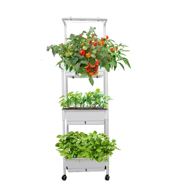 Movable Vertical Grow 3 Level  - đánh giá và giá Indoor Herb Garden