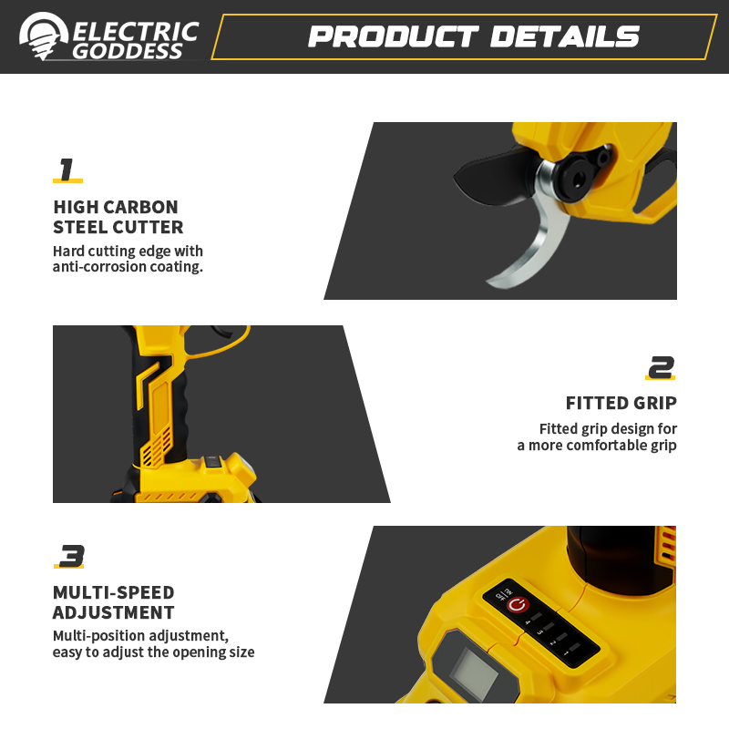 Brushless 55mm Electric Prunin - đánh giá và giá Pruning Shears